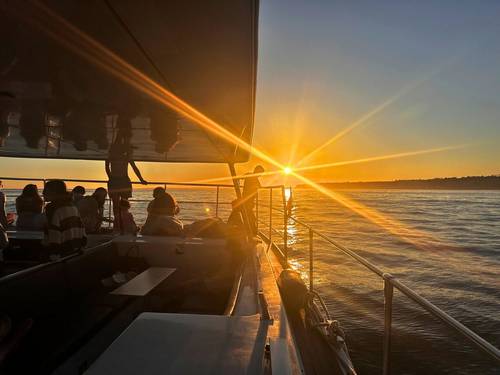 Benagil-Höhlen bei Sonnenuntergang